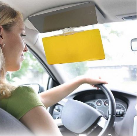 Parasolar auto HD cu functie dubla zi / noapte - util in timpul condusului