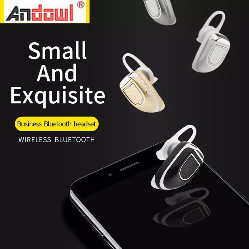 Mini casca Bluetooth Andowl Q-910, Stereo Music V4.0, iOS si Anroid, Negru