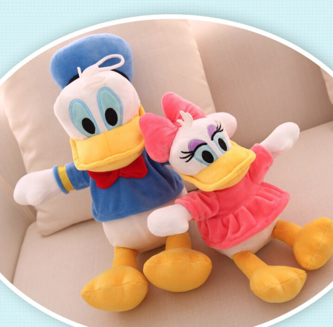 Jucarii muzicale din plus Donald Duck si Daisy Duck, 60 cm