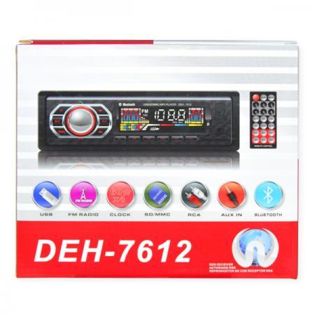 Radio MP3 player auto Bluetooth, USB, SD, AUX, 4x60W, telecomanda DEH-7612