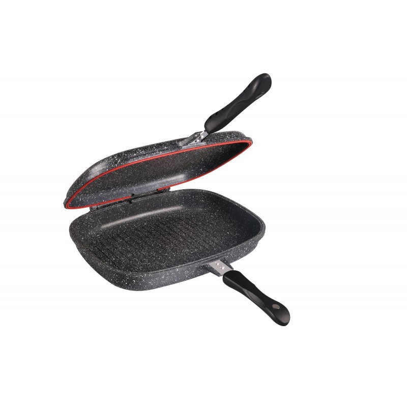 Tigaie Dubleta Premium Wellberg, 32 cm, 3 straturi de granit antiaderent