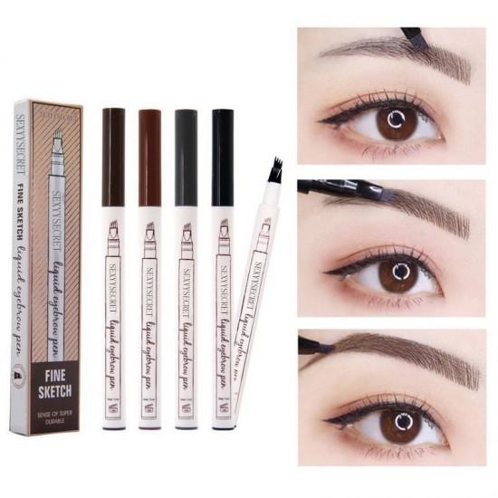 Creion sprancene cu efect de tatuaj tip microblading