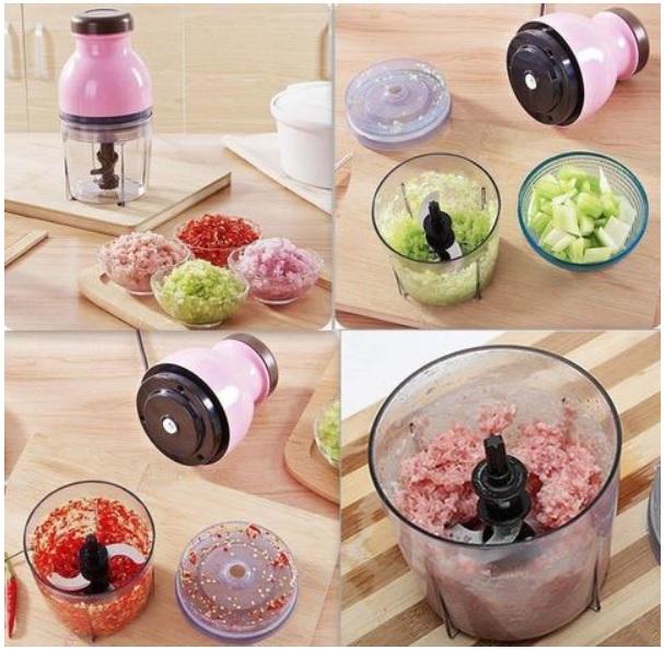 Mini tocator electric 600 ml, 250W, aparat de maruntit