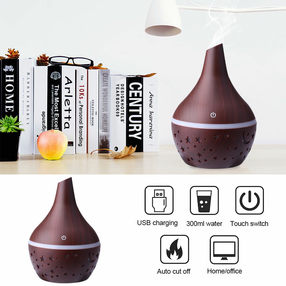 Umidificator Bambino Stars -  Model instelat 300 ml, 7 culori