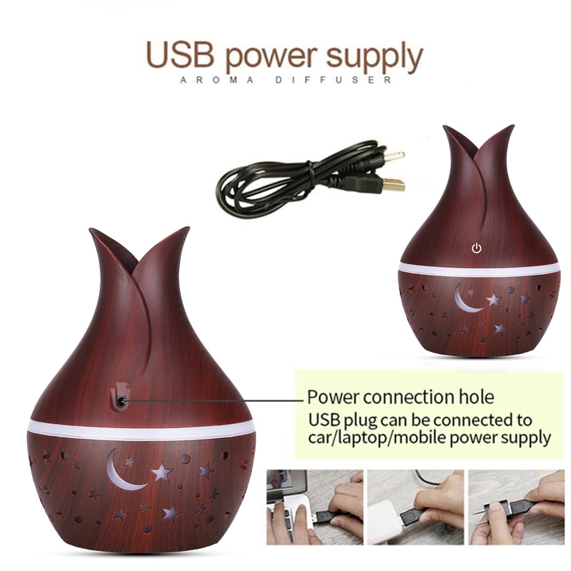 Umidificator Bambino Stars -  Model instelat 300 ml, 7 culori