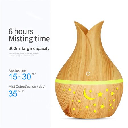 Umidificator Bambino Stars -  Model instelat 300 ml, 7 culori