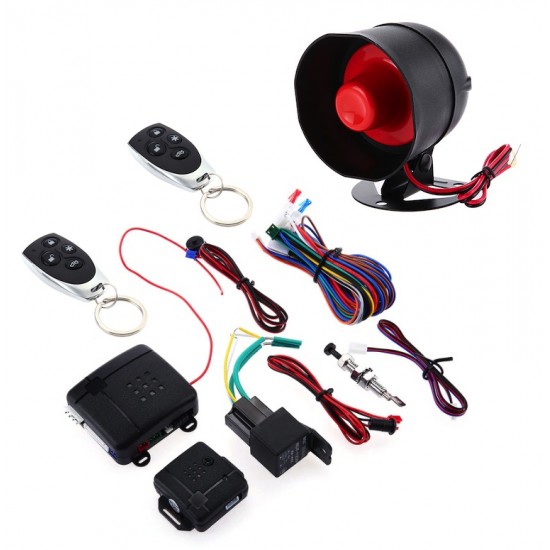 Sistem de alarma auto cu telecomanda, senzor de vibratie, raza 100 metri