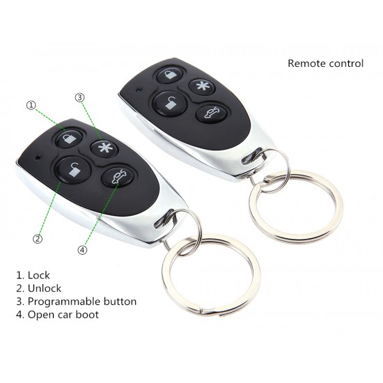 Sistem de alarma auto cu telecomanda, senzor de vibratie, raza 100 metri