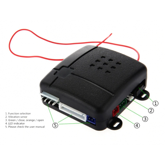 Sistem de alarma auto cu telecomanda, senzor de vibratie, raza 100 metri