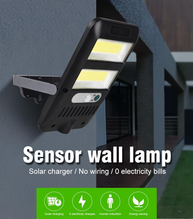 Lampa reglabila cu panou solar si senzor de miscare, 1200 mAh