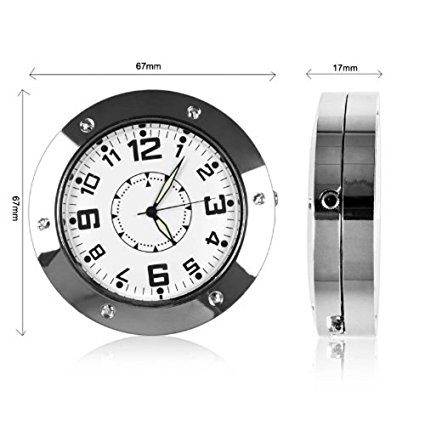 Ceas de birou cu Camera Spion: foto, video si microfon, inregistrate pe card SD