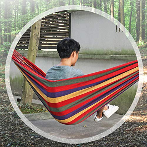 Hamac multicolor din bumbac pentru 1 persoana 180 x 80 cm