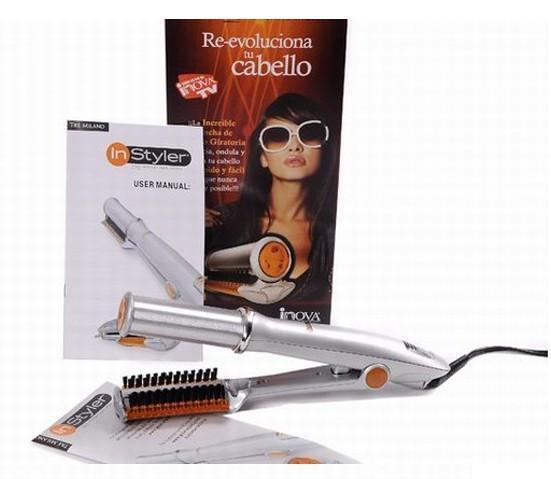 Perie rotativa pentru par InStyler cu aer cald
