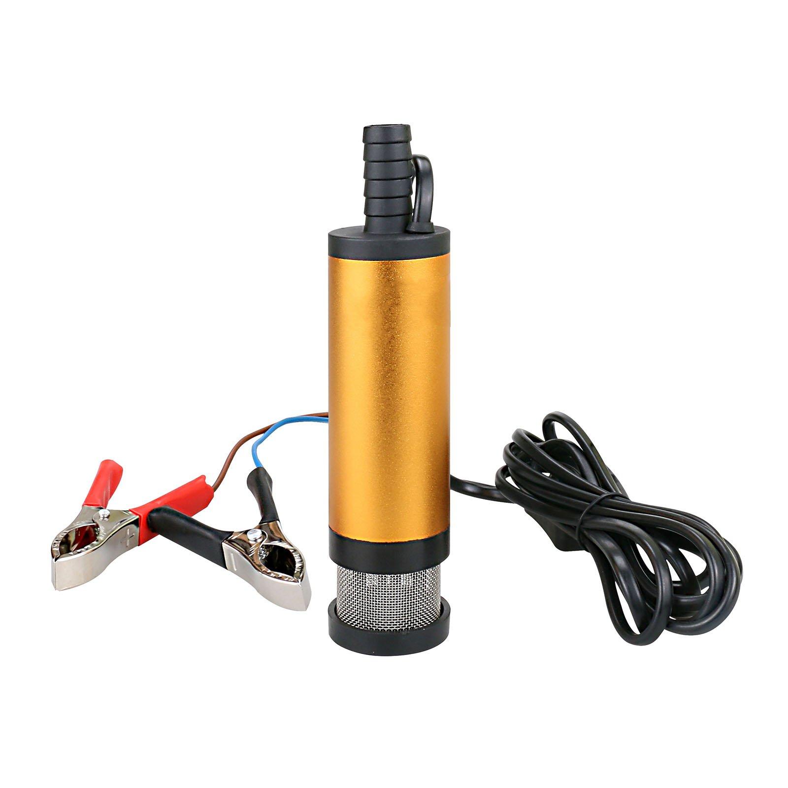 Pompa transfer lichide, combustibil, uleiuri, 12V, 12 L/min, 8500 RPM, 16 mm