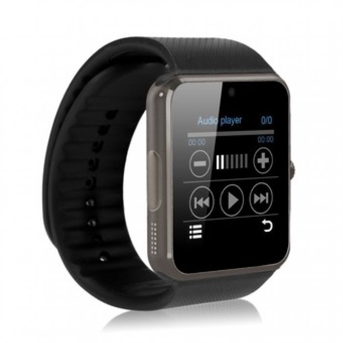 Ceas Bluetooth cu telefon 1.3 mpx, Smartwatch GT Black Edition, iOS & Android