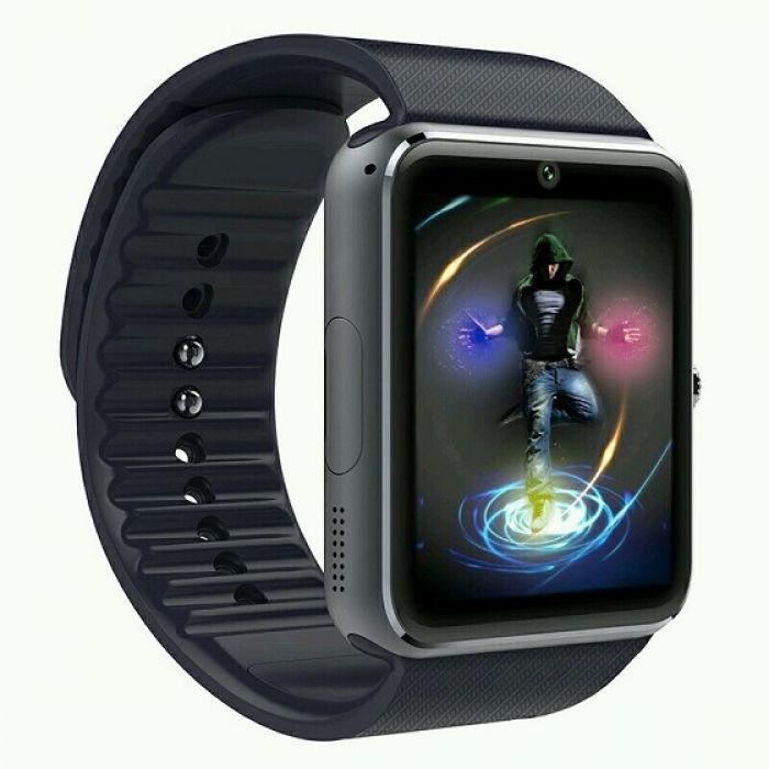 Ceas Bluetooth cu telefon 1.3 mpx, Smartwatch GT Black Edition, iOS & Android