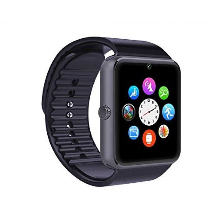 Ceas Bluetooth cu telefon 1.3 mpx, Smartwatch GT Black Edition, iOS & Android