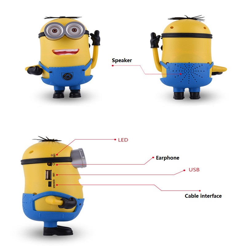 Mini Boxa portabila Minion radio mp3 bluetooth