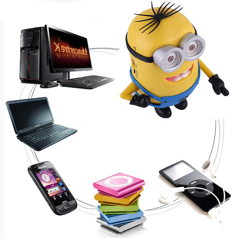 Mini Boxa portabila Minion radio mp3 bluetooth