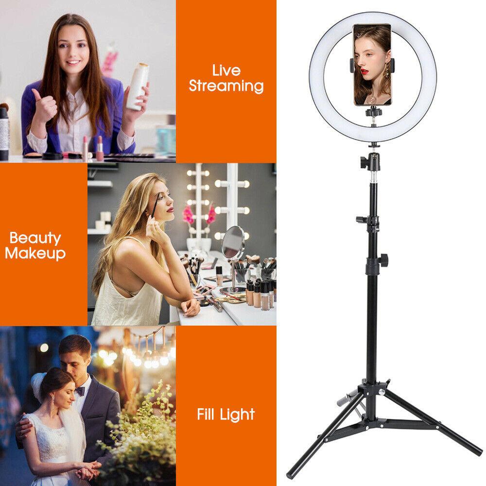 Lampa circulara cu suport selfie, 60W