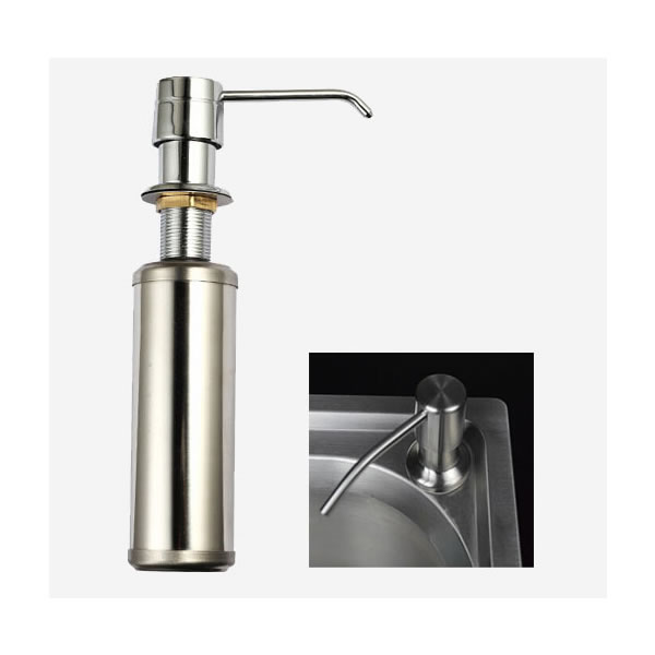 Dozator metalic incastrabil sapun / detergent de vase. Garantie 12 luni.