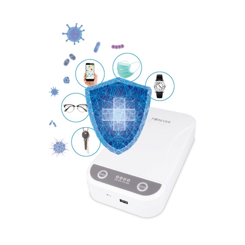 Sterilizator UVC 3 in 1, Forever, pentru obiecte mici, mufa USB
