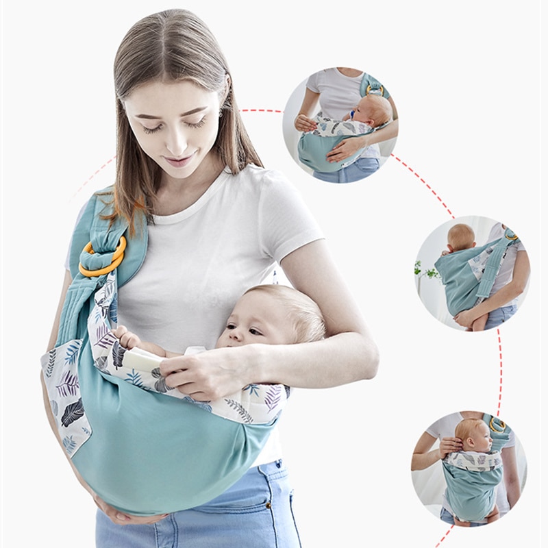 Marsupiu Sling port-bebe, sistem de purtare ergonomic, maxim 15 kg