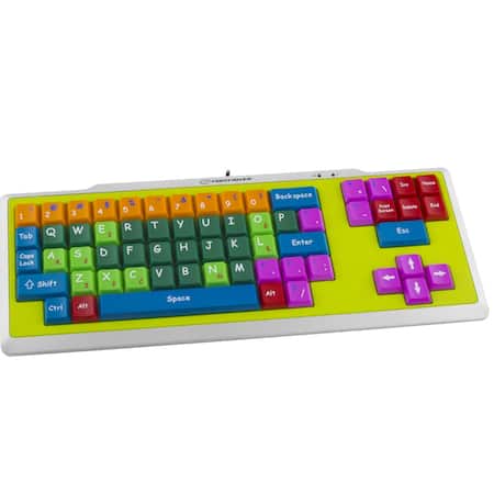 Tastatura PC educationala, colorata pentru copii, USB