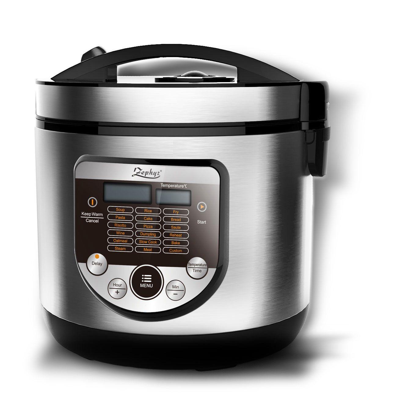 Multicooker argintiu ZEPHYR, 18 programe, 700W, 5 litri