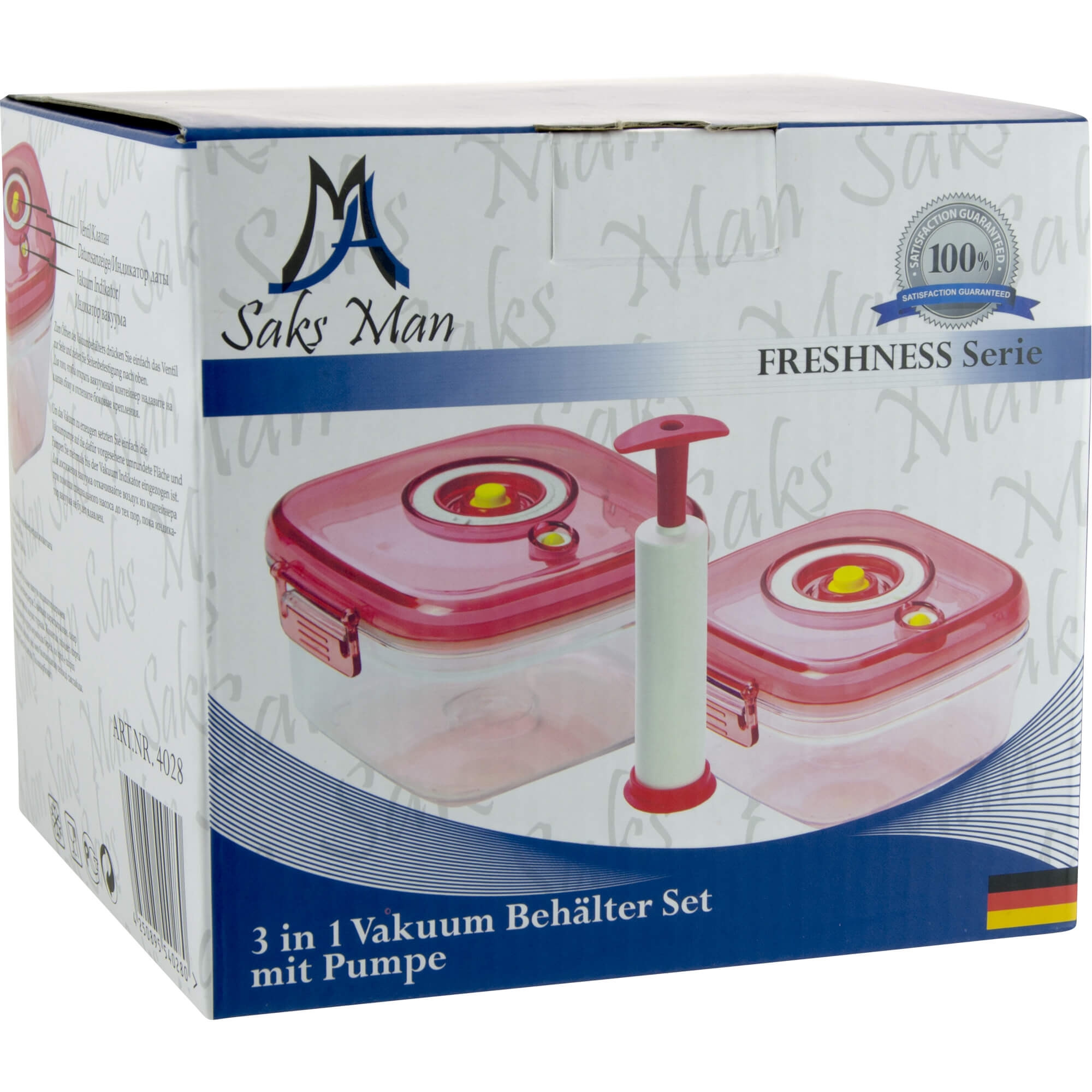 Set 2 caserole cu capac + Pompa de vidat alimente