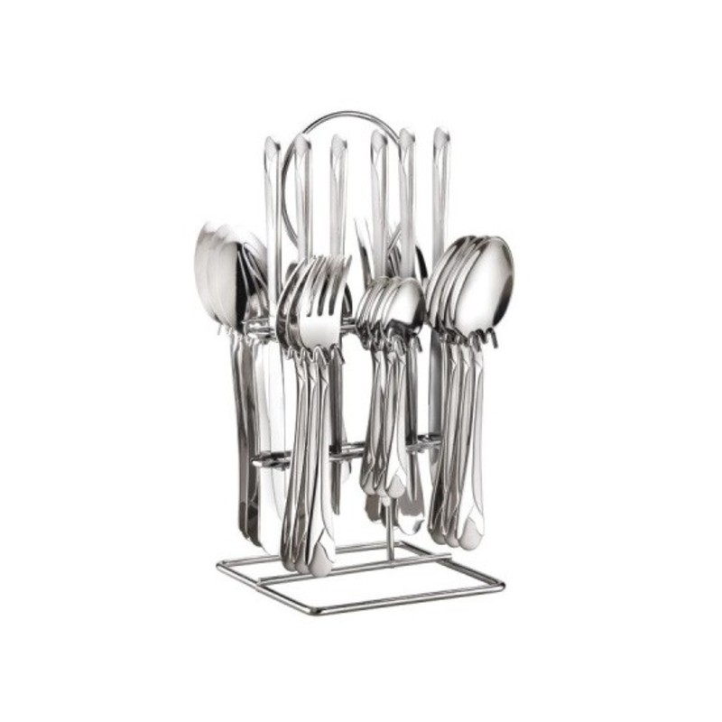 Set tacamuri 24 piese cu suport inox Bohmann BH-5625