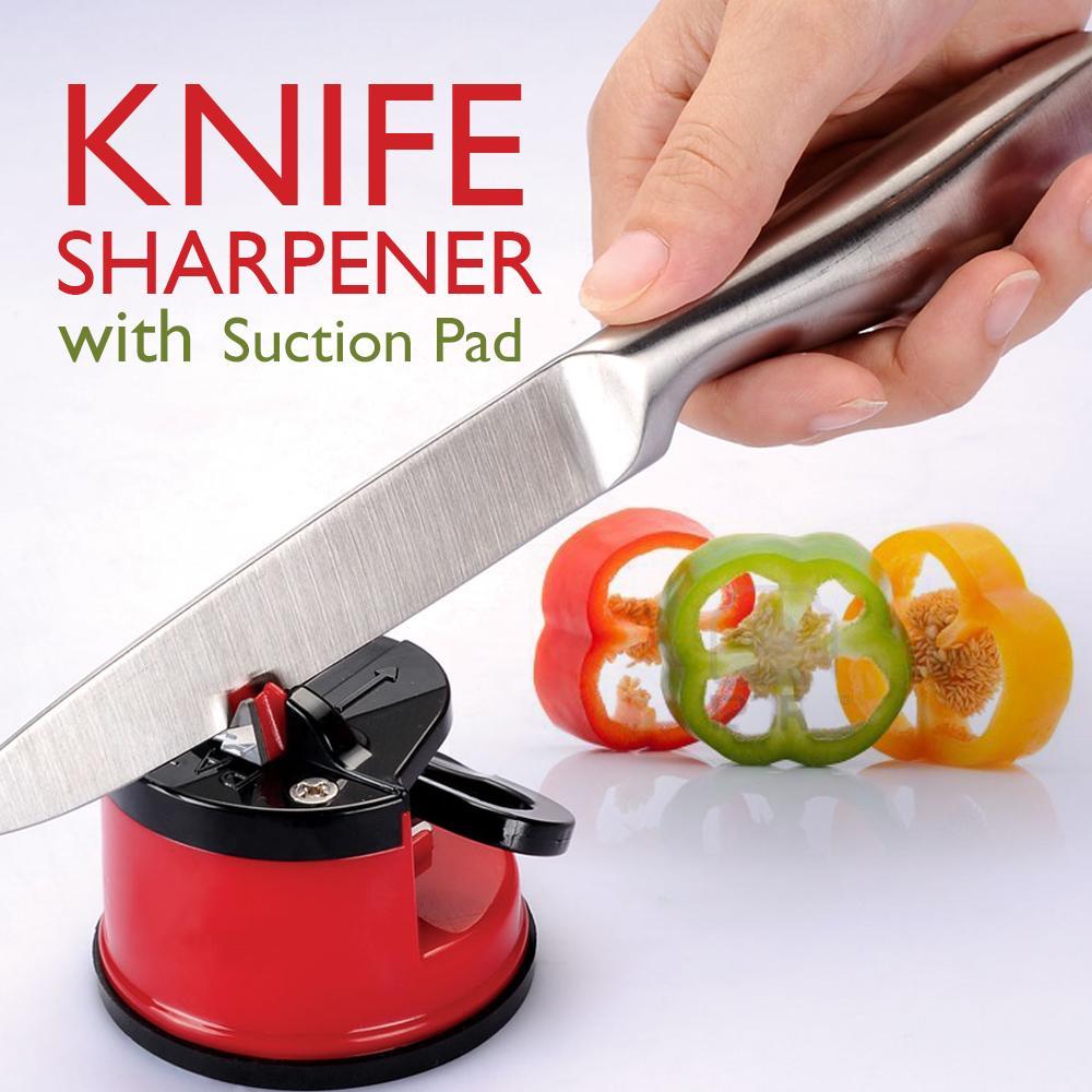Set 2 x ascutitor cutite, ventuza de prindere, Knife Sharpener