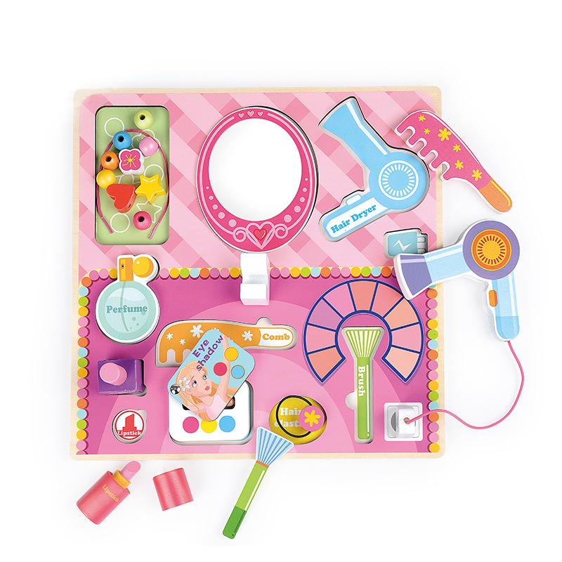 Puzzle 3D lemn: set make-up si accesorii, joc de rol