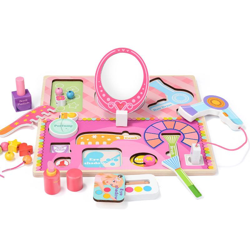 Puzzle 3D lemn: set make-up si accesorii, joc de rol