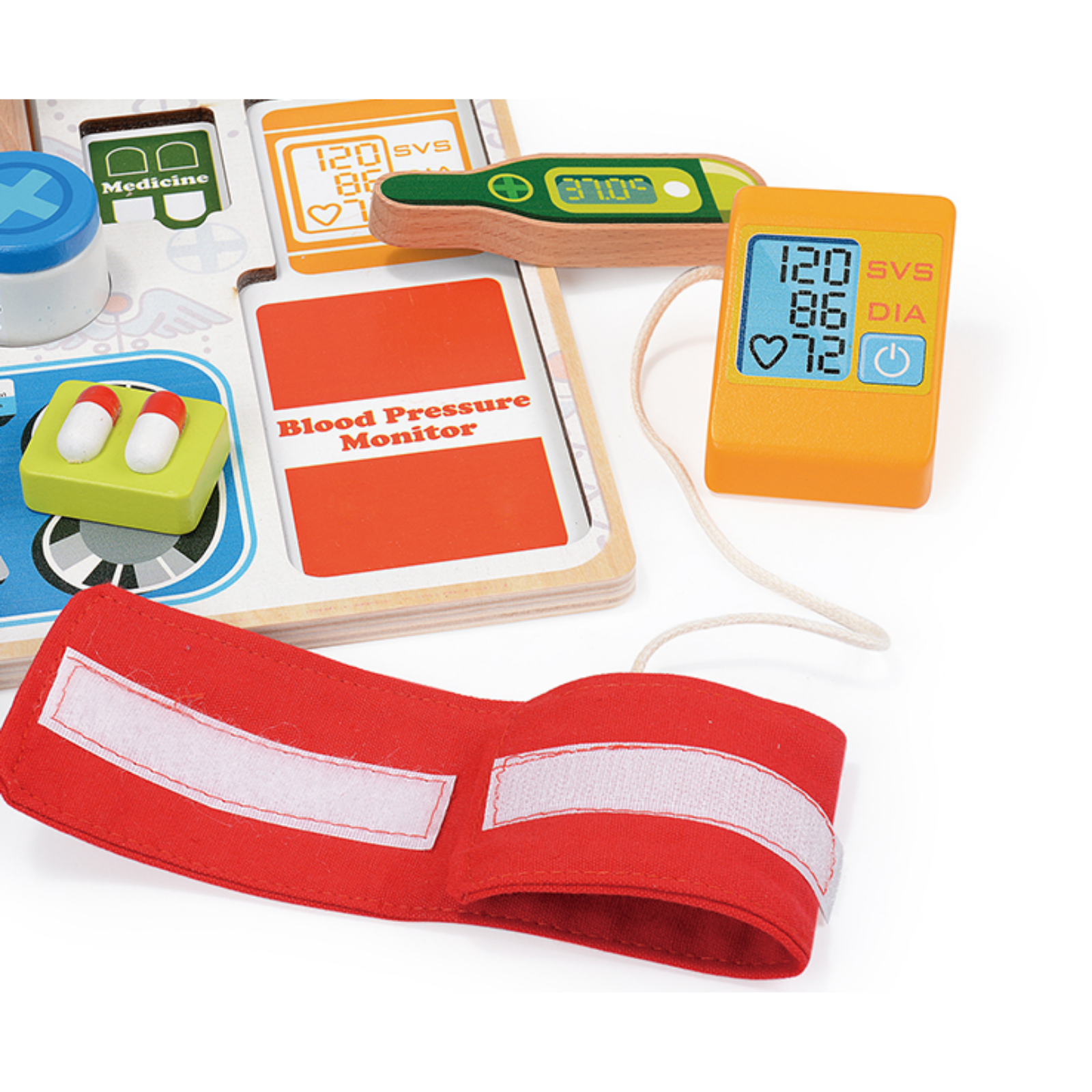 Puzzle 3D lemn - Set doctor si ustensile medicale
