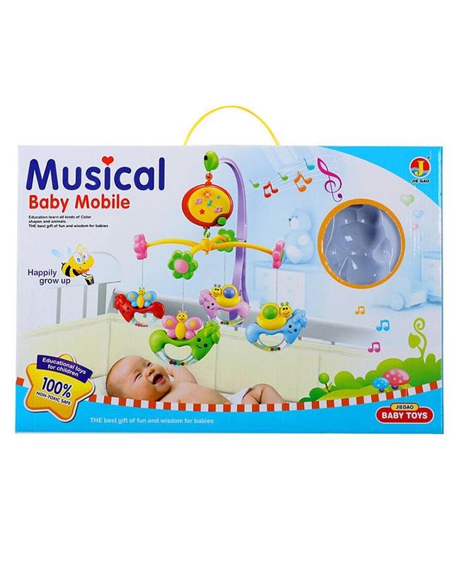 Carusel muzical pentru patut bebe, Musical Baby Mobile