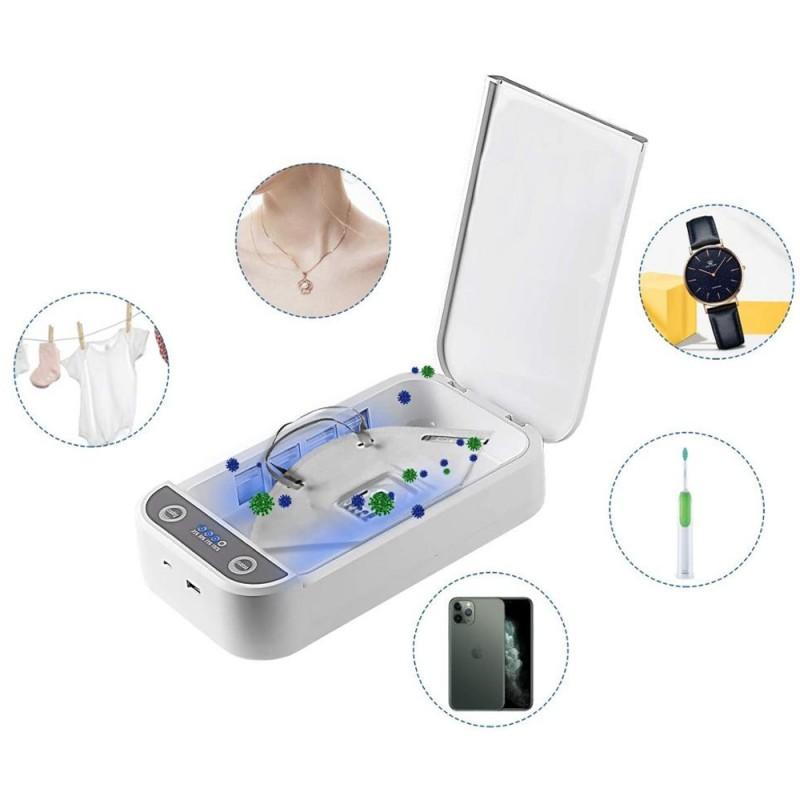 Sterilizator UVC 3 in 1 pentru obiecte, functie aromaterapie, mufa USB