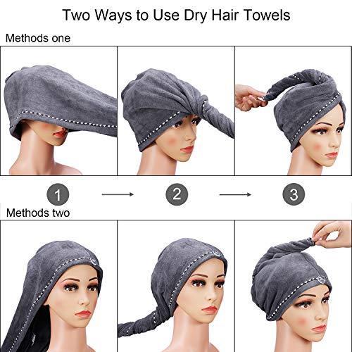Prosop turban pentru uscarea parului