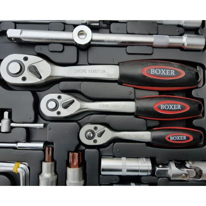 Trusa scule, BOXER, chei tubulare, chei fixe, 216 piese