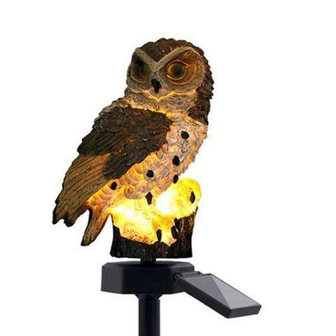 Ornament cu incarcare solara - Bufnita de gradina