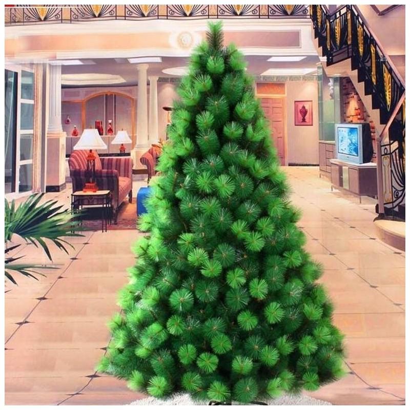 Brad Pin Artificial de Craciun, 210 cm, suport inclus, aspect natural