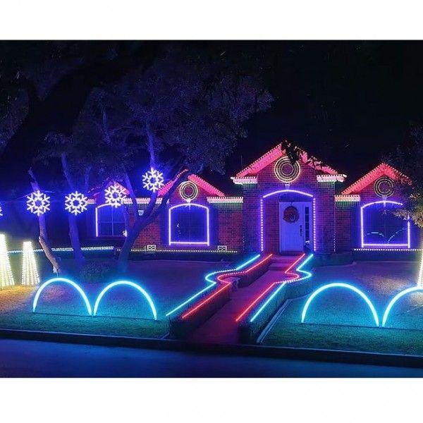Furtun luminos LED 20 metri pentru exterior