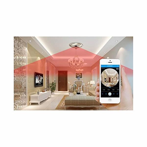 Mini camera Cloud IP Wireless: unghi 360 grade si urmarire live prin aplicatie