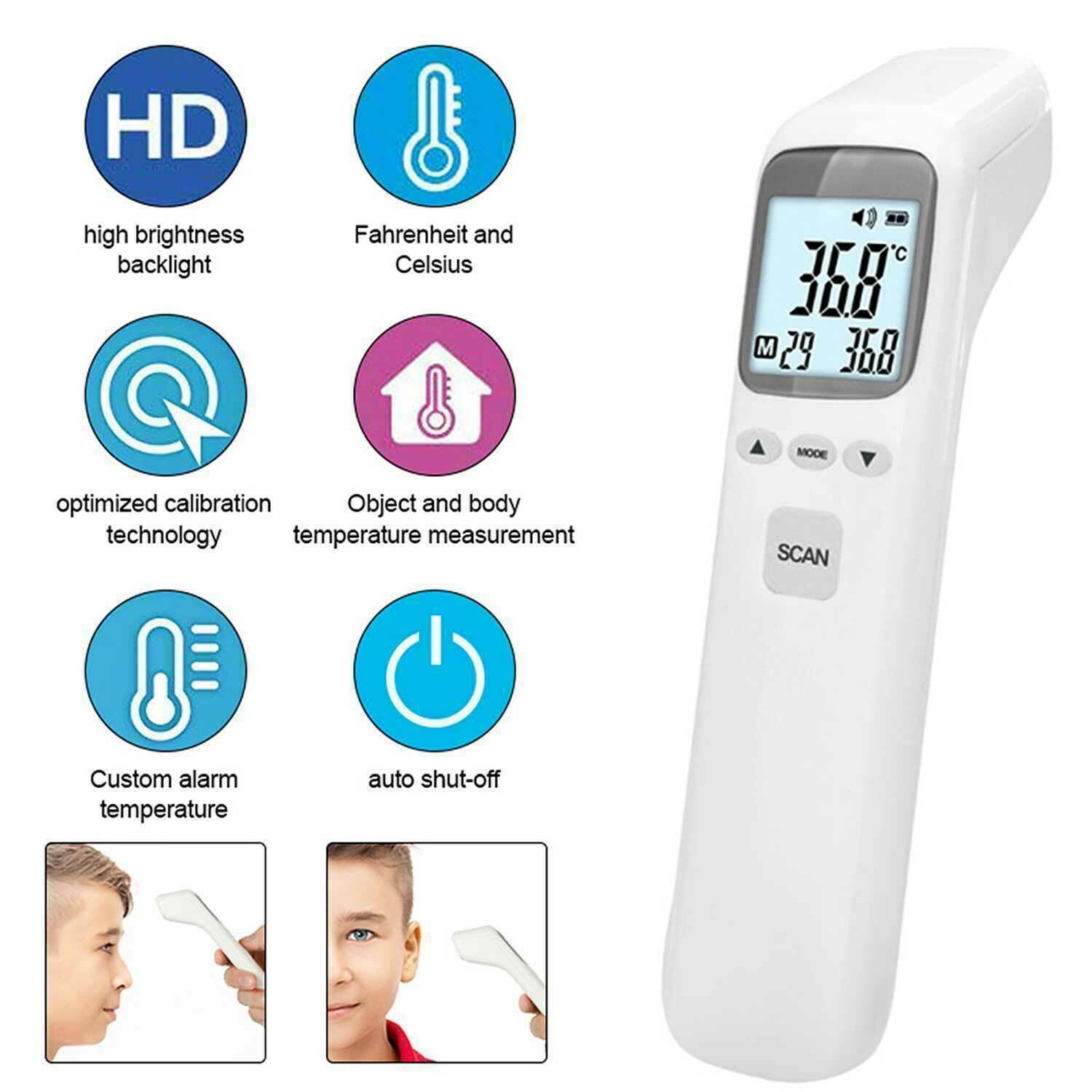 Termometru frontal noncontact + Pulsoximetru pentru deget