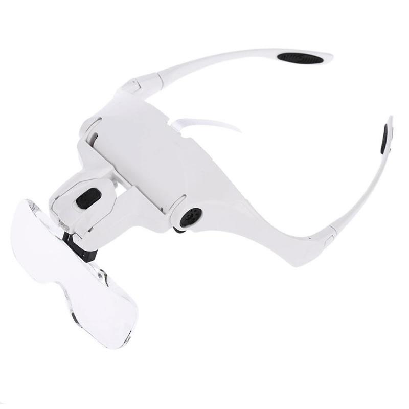 Ochelari cu lupa, reincarcabili, iluminare led, lentile interschimbabile