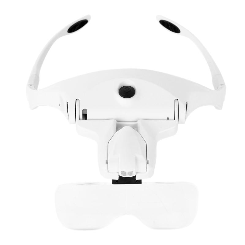 Ochelari cu lupa, reincarcabili, iluminare led, lentile interschimbabile