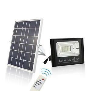 Proiector LED exterior 40W alb rece cu panou solar, Solar Light IP 66