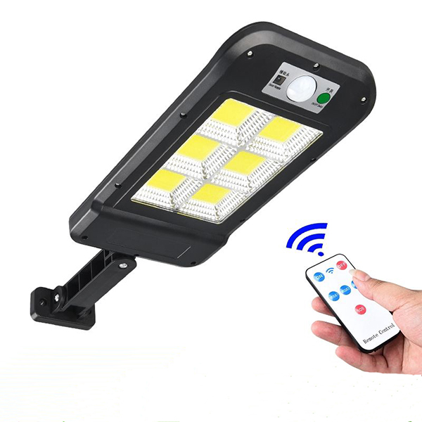 Lampa solara cu 6 celule, LED-uri COB si telecomanda