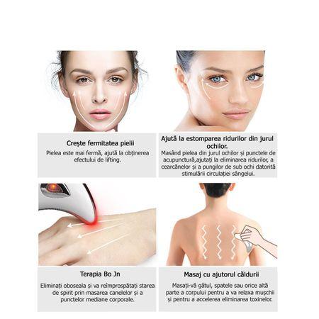 Aparat antirid pentru masaj facial cu vibratii ionice