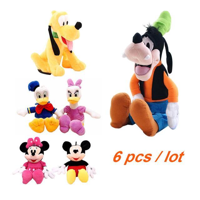 Set 6 jucarii de plus cu personaje Disney 30 cm